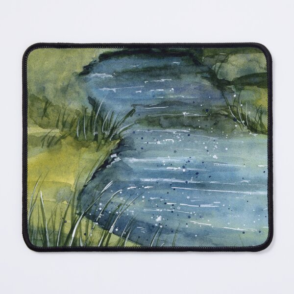 Item preview, Summer Stream - Watercolor Painting designed and sold by Pattokarts.