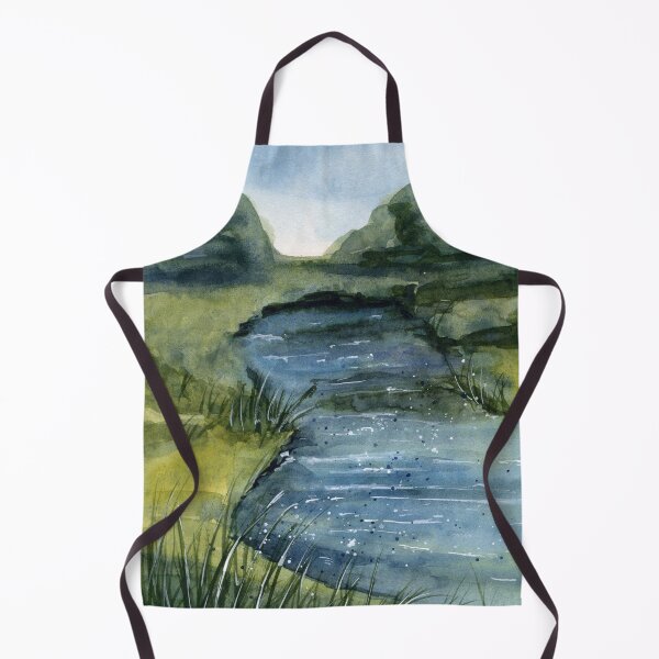 Item preview, Summer Stream - Watercolor Painting designed and sold by Pattokarts.