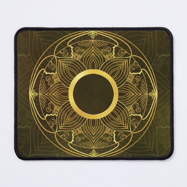 Item preview, Gold Nature Mandala Pattern designed and sold by Shy Introvert Tales.