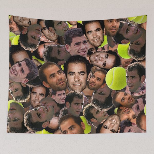 Item preview, Pete Sampras - Tennis face pattern designed and sold by ManOfManyFaces.