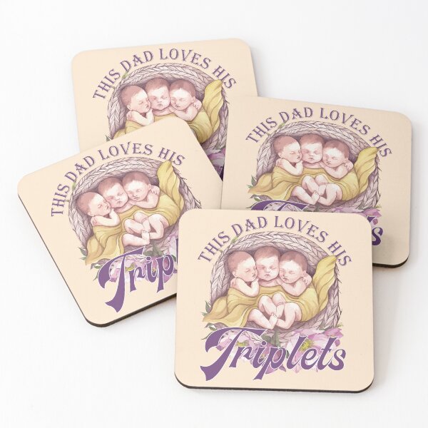 Item preview, This Dad Loves His Triplets designed and sold by OfficeFortune.