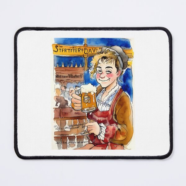 Artikelvorschau, Mädchen mit einem Glas Craft-Bier, Mädchen mit Bierglas, Oktoberfest, Bier entworfen und verkauft von TirrellColister.