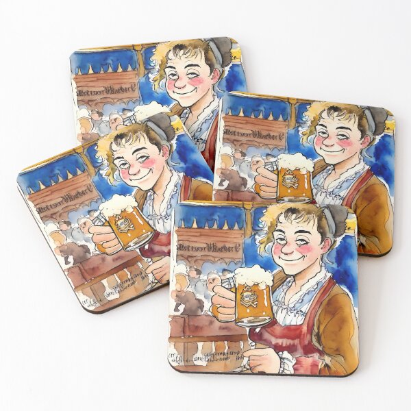 Artikelvorschau, Mädchen mit einem Glas Craft-Bier, Mädchen mit Bierglas, Oktoberfest, Bier entworfen und verkauft von TirrellColister.