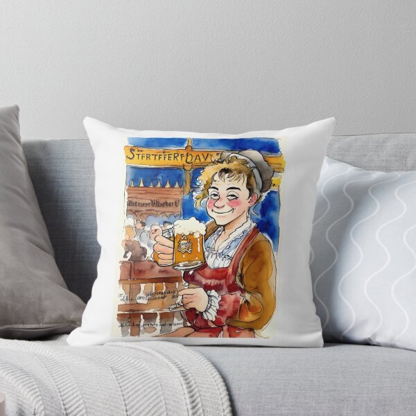 Artikelvorschau, Mädchen mit einem Glas Craft-Bier, Mädchen mit Bierglas, Oktoberfest, Bier entworfen und verkauft von TirrellColister.