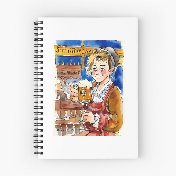 Artikelvorschau, Mädchen mit einem Glas Craft-Bier, Mädchen mit Bierglas, Oktoberfest, Bier entworfen und verkauft von TirrellColister.