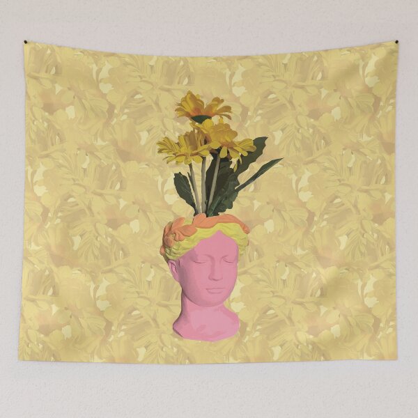 Item preview, Floral Roman Bust designed and sold by FilmGal.