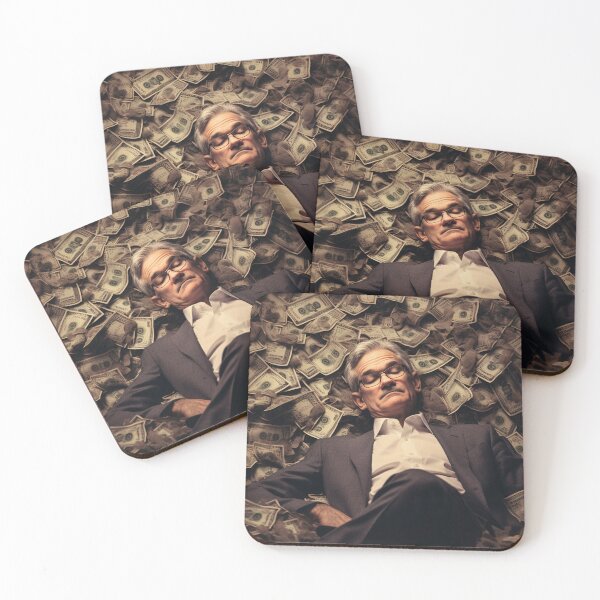 Item preview, Jerome Powell: Luxuriating in Wealth - Wall Street Bets Artwork designed and sold by SuperSeries.
