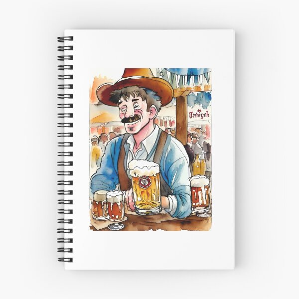 Artikelvorschau, Oktoberfest-Kellnerzeichnung, Oktoberfest-Kellner, Oktoberfest, Bier entworfen und verkauft von TirrellColister.