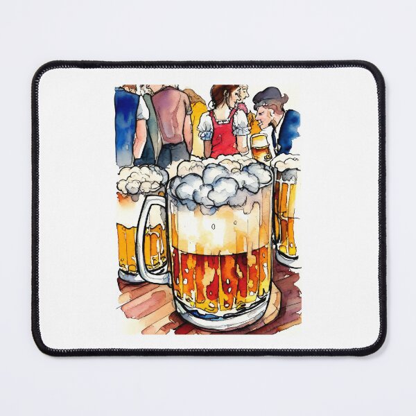 Item preview, Craft beer watercolor art, Craft beer, fresh beer, oktoberfest designed and sold by TirrellColister.