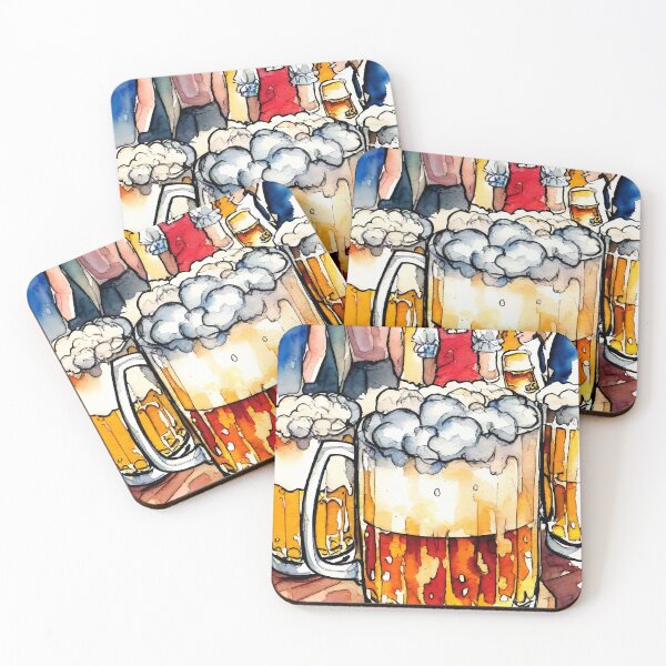 Item preview, Craft beer watercolor art, Craft beer, fresh beer, oktoberfest designed and sold by TirrellColister.