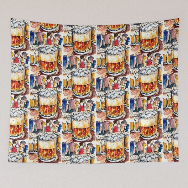 Item preview, Craft beer watercolor art, Craft beer, fresh beer, oktoberfest designed and sold by TirrellColister.