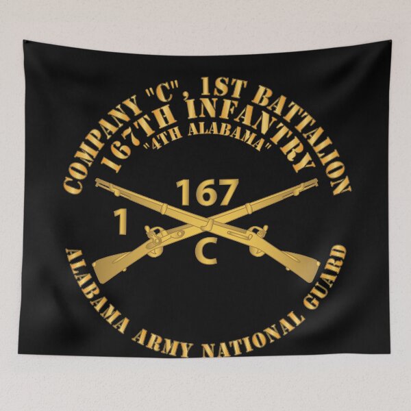 Item preview, Army - Company C, 1st Bn, 167th Infantry - 4th Alabama - ALARNG - Inf Branch X 300 designed and sold by Military Insignia Products.