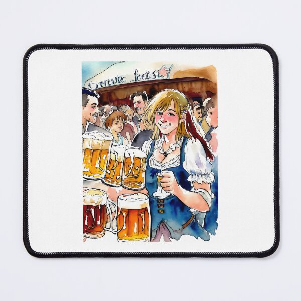 Item preview, Girl with craft beer, oktoberfest, beer designed and sold by TirrellColister.