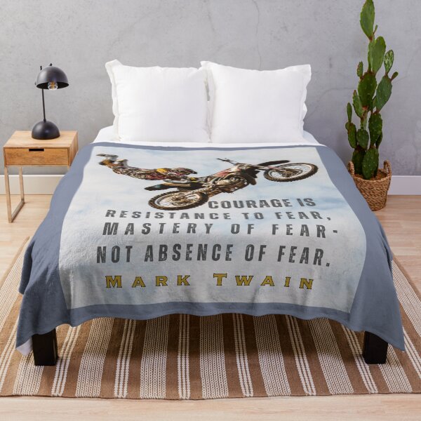 Item preview, Mark Twain portrait and quote: Courage is resistance to fear... designed and sold by artbleed.