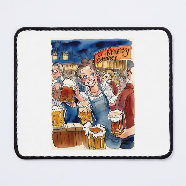 Item preview, Girl holding craft beer glass, craft beer girl , oktoberfest, beer designed and sold by TirrellColister.