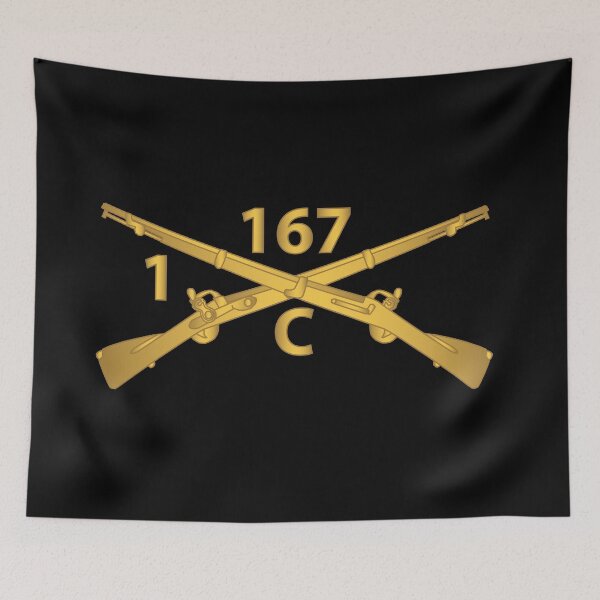 Item preview, Army - Company C,  1st Battalion, 167th Infantry Regiment - Inf Branch wo Txt X 300 designed and sold by Military Insignia Products.