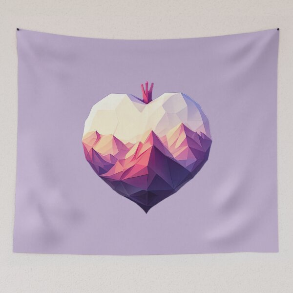 Item preview, Mountains Heart designed and sold by PolygonXYZ.