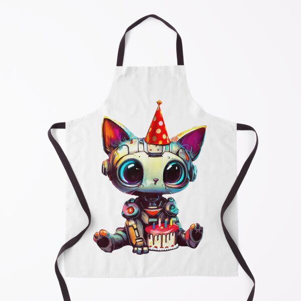 Item preview, Robo-Cat Birthday! designed and sold by kukamatsu.