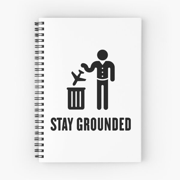 Item preview, Stay Grounded - Avoid Flights / No Air Travel! (Black) designed and sold by MrFaulbaum.
