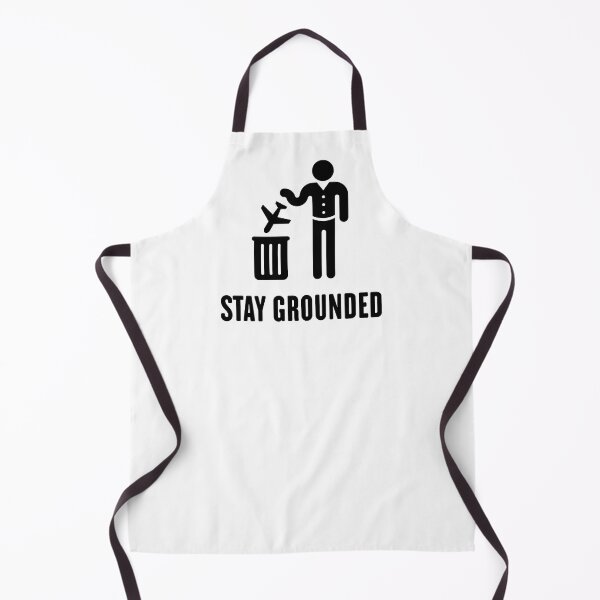 Item preview, Stay Grounded - Avoid Flights / No Air Travel! (Black) designed and sold by MrFaulbaum.