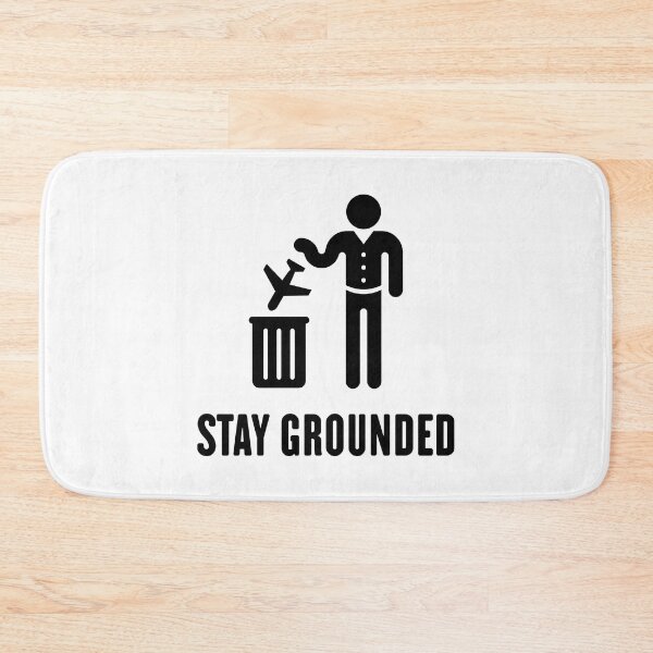 Item preview, Stay Grounded - Avoid Flights / No Air Travel! (Black) designed and sold by MrFaulbaum.