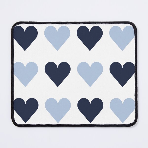Item preview, Large NAVY BLUE, ALICE BLUE & WHITE LOVE HEARTS designed and sold by RachelMacht.