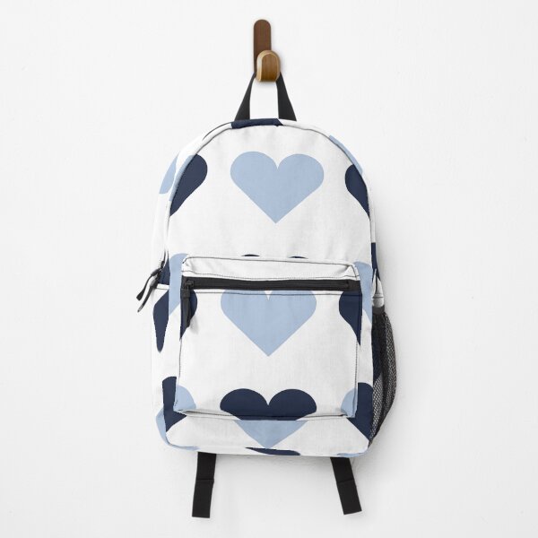 Item preview, Large NAVY BLUE, ALICE BLUE & WHITE LOVE HEARTS designed and sold by RachelMacht.