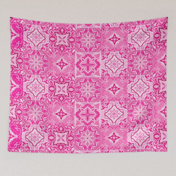 Item preview,  Cute Pink Tiles Pattern designed and sold by Ana Moguš.