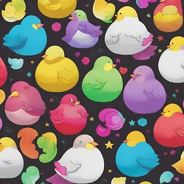 Artwork thumbnail, Chick Chick rainbow by Rrrmin