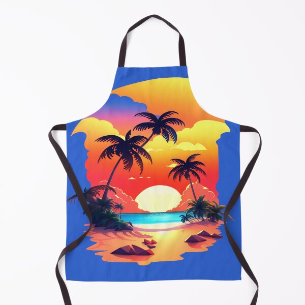 Item preview, Tropical Sunset - Graphic by BabeMonetArt designed and sold by MoxyMermaid.
