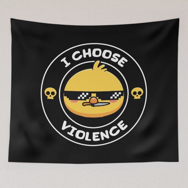 Item preview,  I Choose Violence Funny Duck by BENSEMOUM designed and sold by bensemoum.