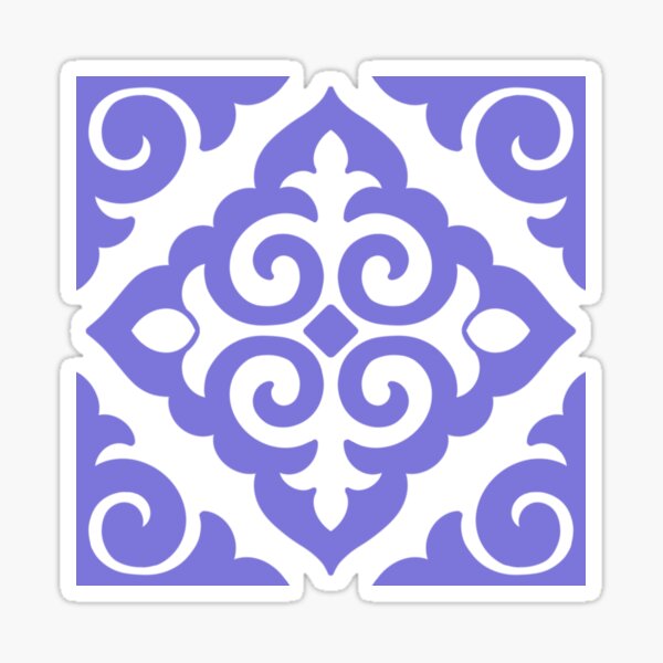 Aperçu de l'œuvre Ornement Qazaq. Oyu. Lilas. créée et vendue par Artyerke.