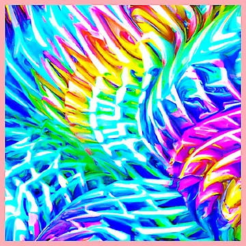 Artwork thumbnail,  Colorful Abstractions Pattern by Health And Fitness Posts e-Store