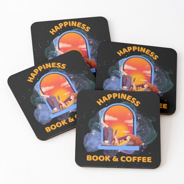 Item preview, Happiness - Book & Coffee | Book lover,  designed and sold by Galskap.