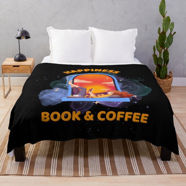 Item preview, Happiness - Book & Coffee | Book lover, designed and sold by Galskap.