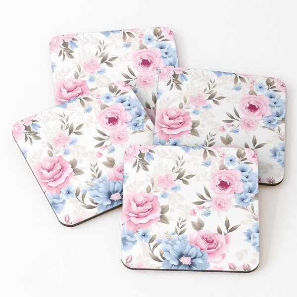 Item preview, Blue and Pink Floral  designed and sold by BeagleDesigns.