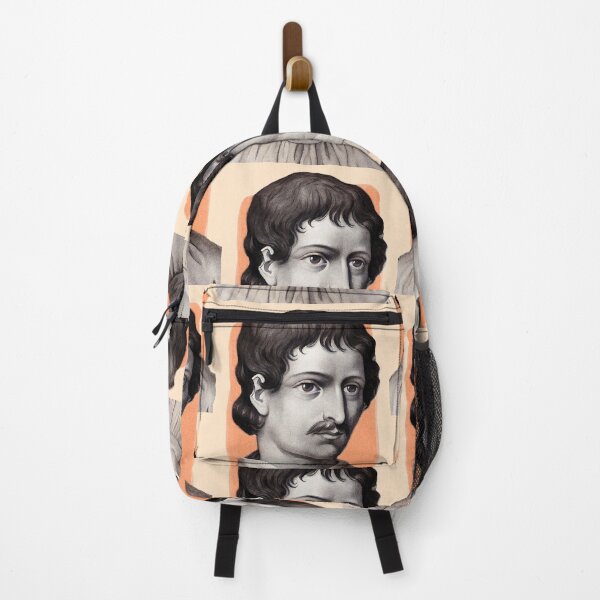 Item preview, Italian Philosopher Giordano Bruno - orange - illustration designed and sold by Litstoy.