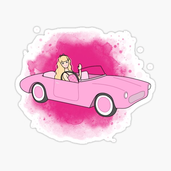 Barbie pink corvette 80s hot sale