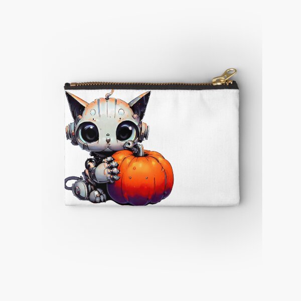 Item preview, Robo-Cat With A Pumpkin! designed and sold by kukamatsu.