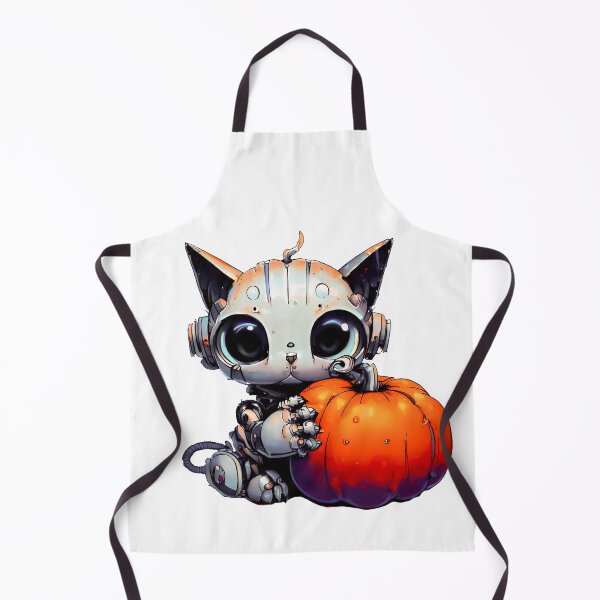 Item preview, Robo-Cat With A Pumpkin! designed and sold by kukamatsu.