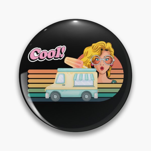 Item preview, Cool Retro Vintage Ice Cream Truck designed and sold by Scriblez.
