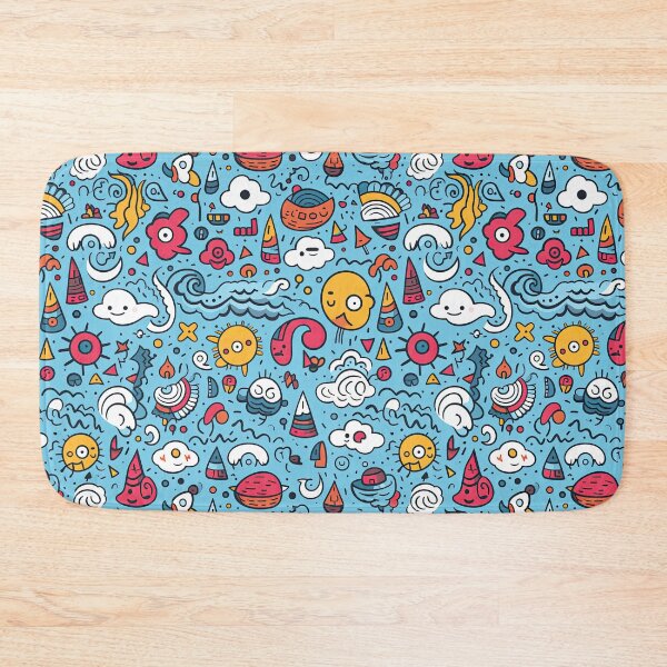 Item preview, Blue Abstract Doodle designed and sold by BeagleDesigns.
