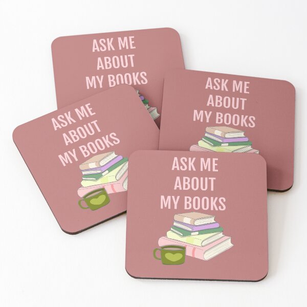 Item preview, AKS ME ABOUT MY BOOKS designed and sold by La Loca.
