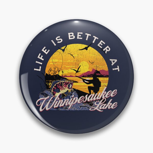 Artikelvorschau, Winnipesaukee-See | Vintage-Stil entworfen und verkauft von Tee-Craftify.