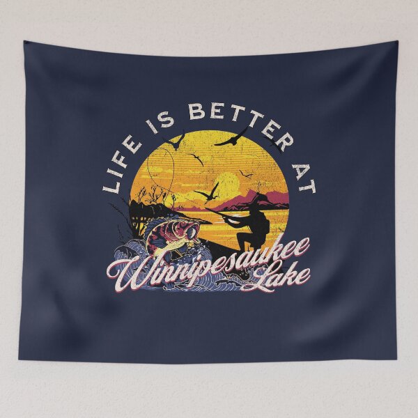 Item preview, Winnipesaukee lake | Vintage Style designed and sold by Tee-Craftify.