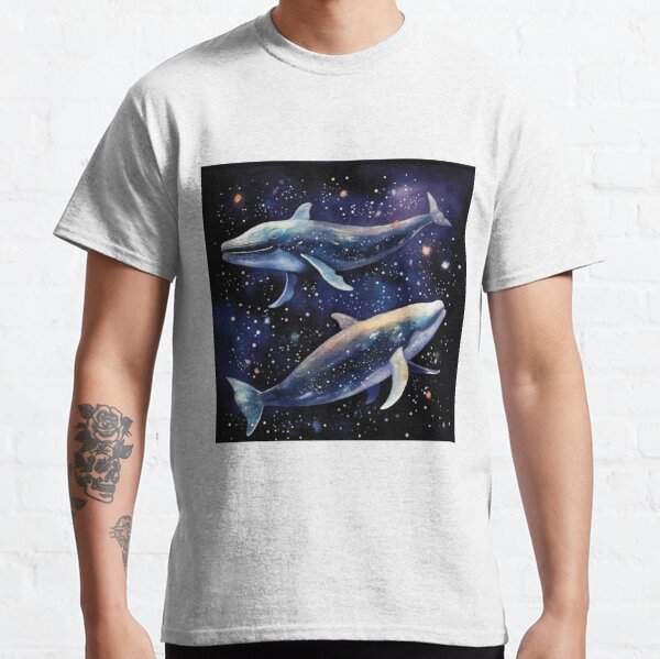 unisex Navy Whale with Kite Crew Small