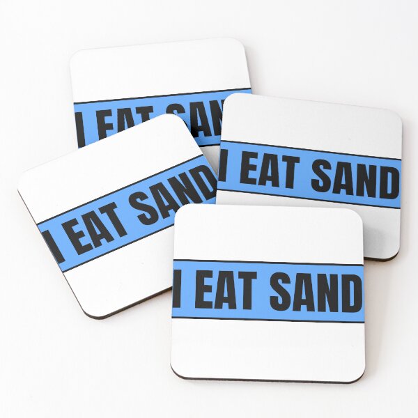 Item preview, I Eat Sand Blue Black designed and sold by IHeartArts.