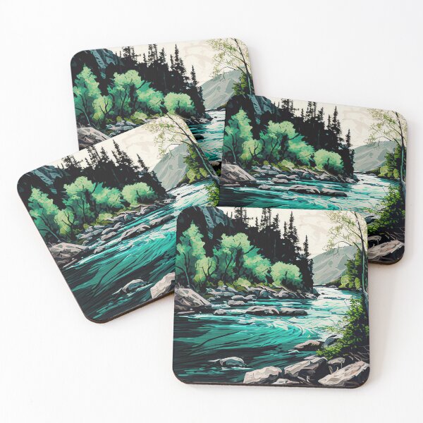 Item preview, Swift River Scenery designed and sold by TheArtMage.