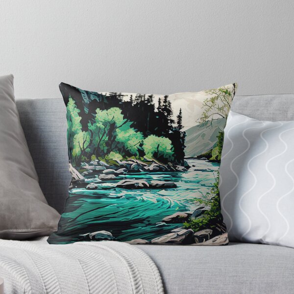 Item preview, Swift River Scenery designed and sold by TheArtMage.