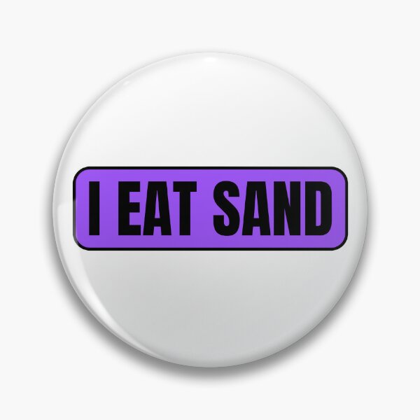 Item preview, I Eat Sand Purple Black designed and sold by IHeartArts.